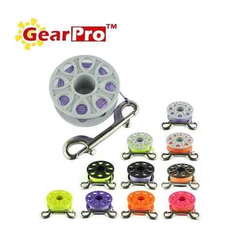 GearPro 潜水手指线轮 象拔浮标用线轴 配送100mm双头扣 18米30米