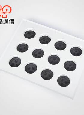 热销产品 9孔馈线窗通信机房密封窗铝合金喉箍式