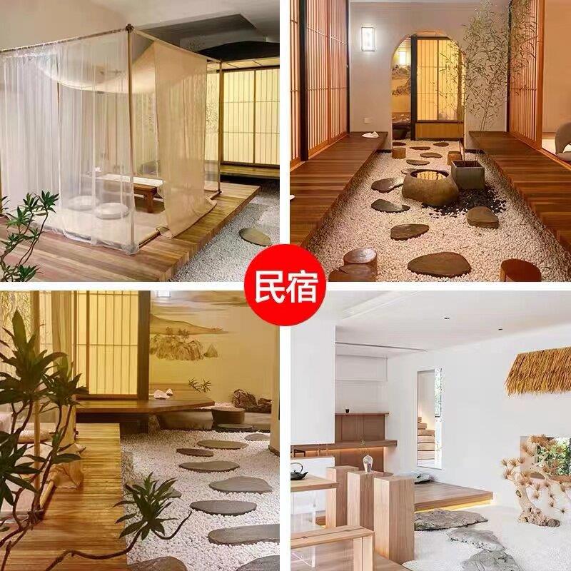 天津现货白色石子石头庭院铺路铺地小白石花园造景景观白石子