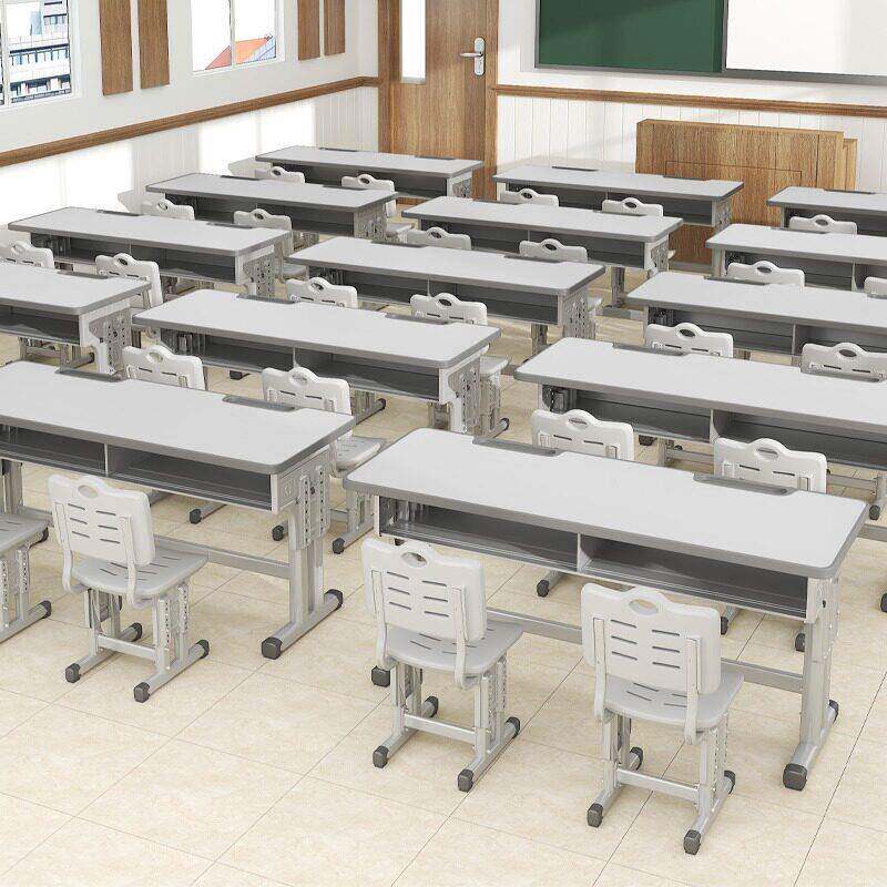 双人课桌椅初中小学生家用儿童学习桌辅导培训班学校升降桌椅套装
