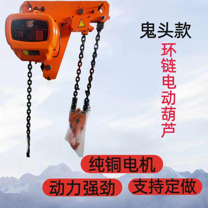 瑞玛特环链提升机电动葫芦鬼头款链条式起重机固定式运行电葫芦