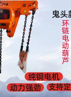 瑞玛特式环链提升机动葫重芦鬼头款FTH链条电式起机固定运行电葫
