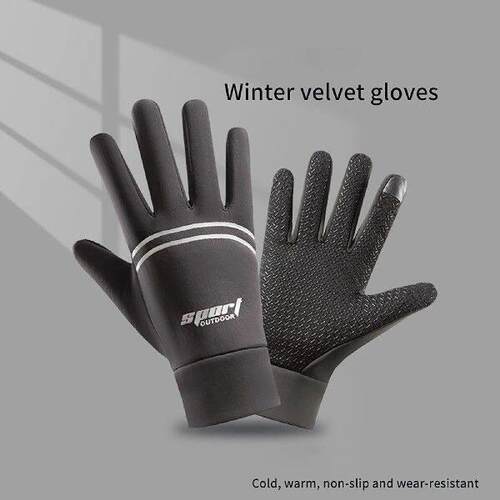Gloves Waterproof Thermal Grip Outfield Cycling Player