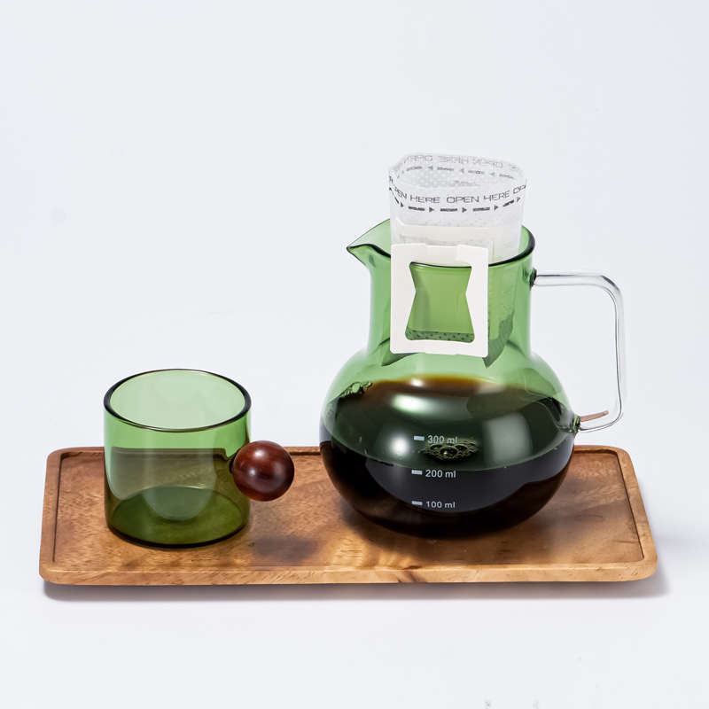 mrwater手冲咖啡壶玻璃挂耳咖啡分享壶家用耐热小号浓缩咖啡杯子