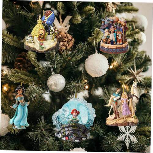 Christmas Pendant Xmas Tree Decoration Princess Flat Cartoon