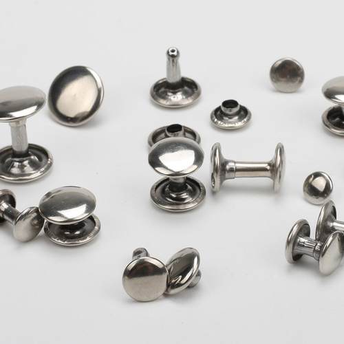 厂家批发金属半钢铆钉箱包子母柳丁帽钉面不生锈紧固件双面撞钉