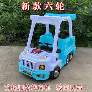 广场摆摊发光碰碰车夜市儿童双人电动游乐车大轮越野车公主车配件