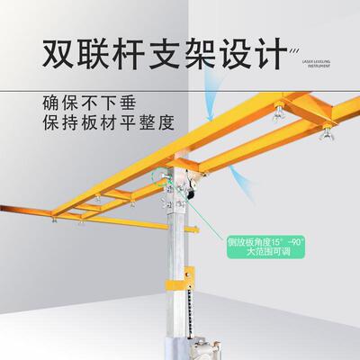 木吊顶石膏板埃工AWI特板升降机杆封烤漆装款修天花板板手摇支架
