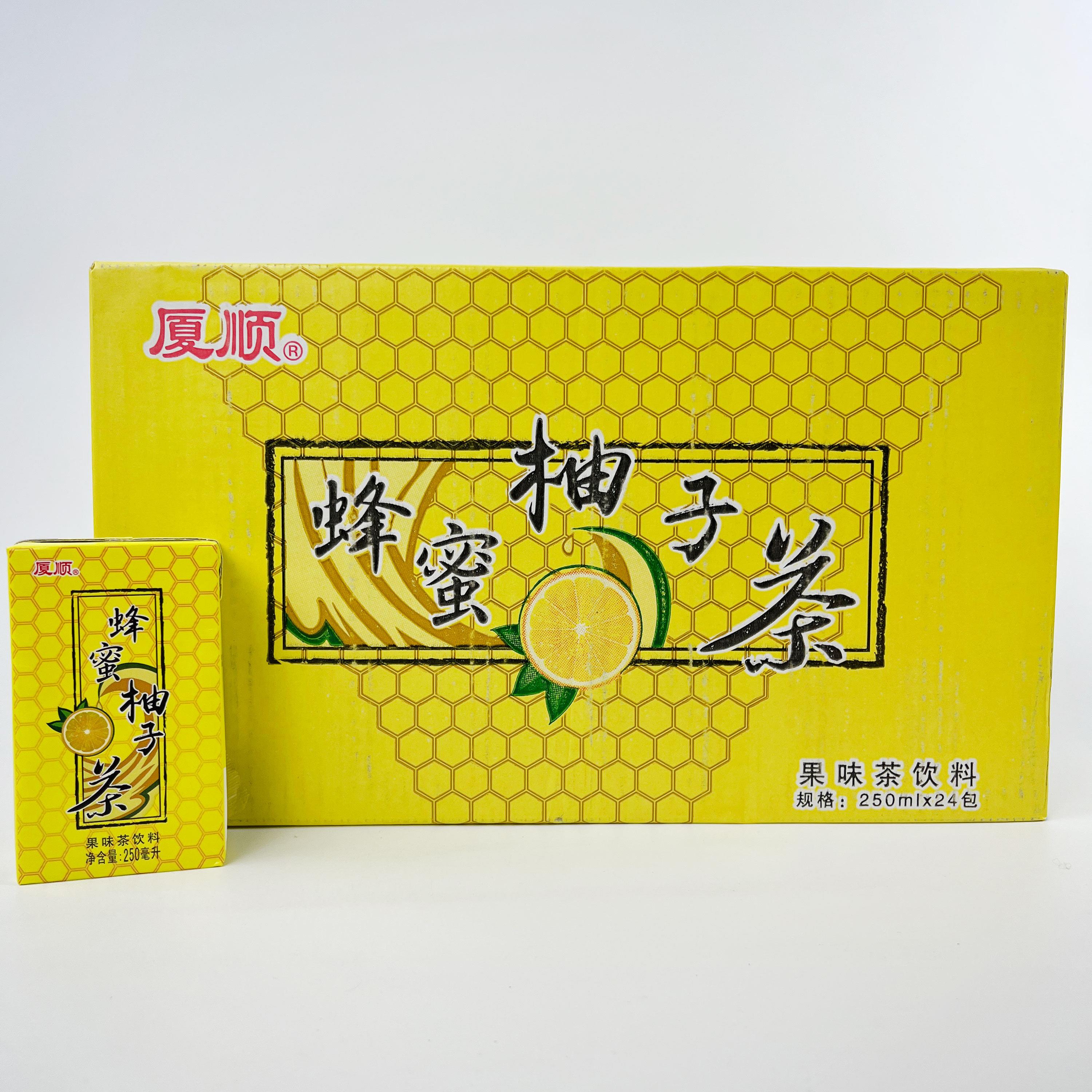 厦顺蜂蜜柚子茶果味茶饮料夏季饮品便携独立包装250ml盒闽南特产