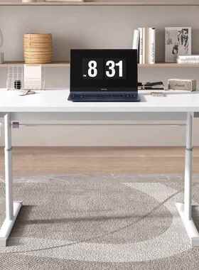 zh摇升降00桌子手学习桌升降电脑桌台桌子用学生儿家童写字桌办式