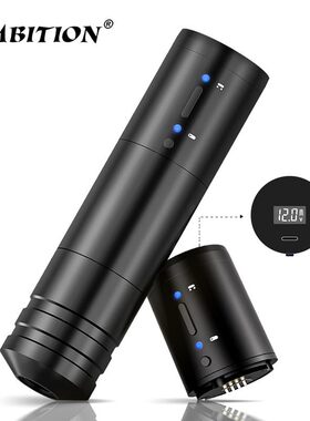 夏力锂电池纹身笔34mm纹绣笔刺青一体机便携式充电套装纹身针包邮