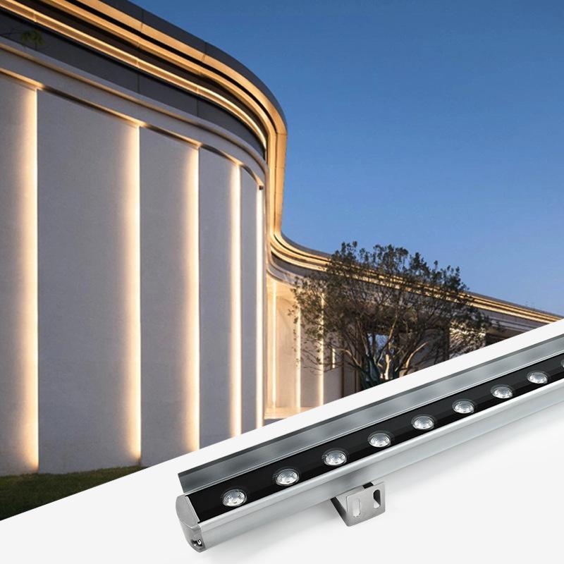 LED洗墙灯带挡板户外防眩光藏线防水亮化工程外墙轮廓建筑硬条灯