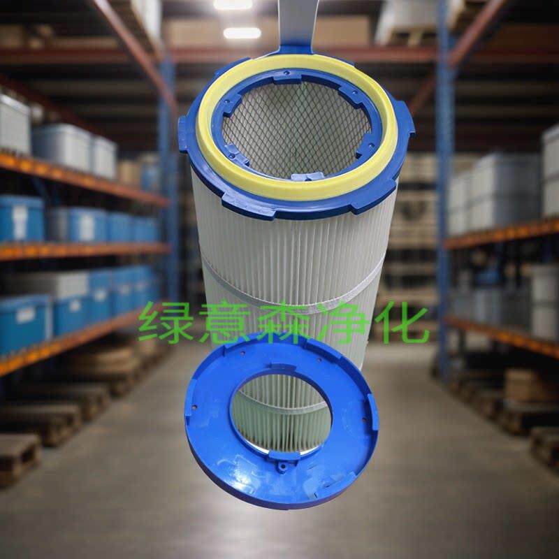 PTFE覆 覆膜阻燃六耳快拆夹头粉末除尘滤筒防静电喷涂喷粉喷塑滤