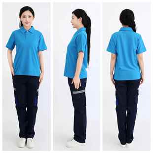 高档油加站工作服中化石化石油新工能源装夏季薄款袖套装短男女防