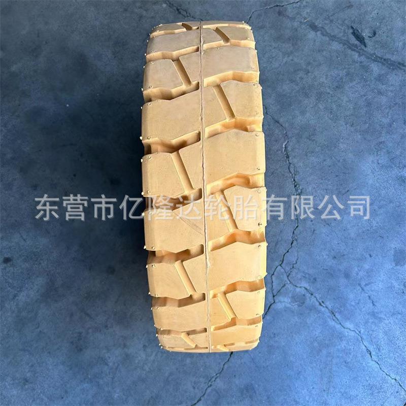 合力杭叉3吨叉车轮胎实心6.50-10 28*9-15无痕环保无尘车间专用胎