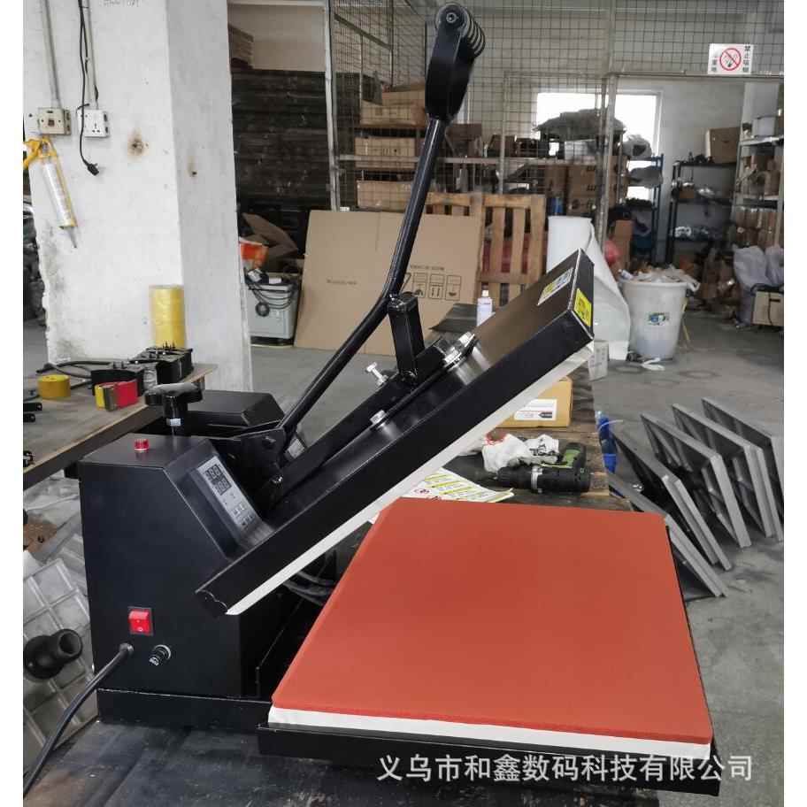 38*38CM上下发热平板烫画机热转印机器设备烫印机T袖服装压烫机