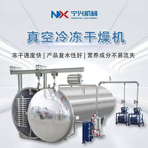 宁兴果汁汤料食品冻干机蜂蜜真空冻干设备大型羊肚菌冷冻干燥机