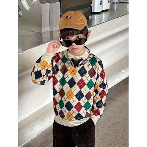 R 82311 Fleece Kids Pullover Sweater 加绒儿童套头毛衣
