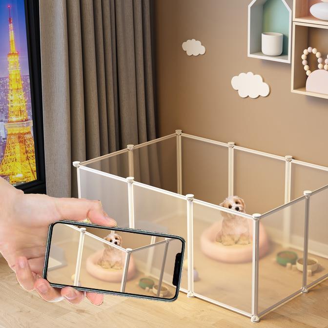 宠物围栏狗狗猫笼子小型室内幼猫捕猫栅栏隔离门栏中小型犬狗笼子
