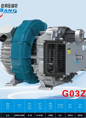 屹邦直联永磁机进压0-0.05排压油0.75mpa无涡压旋Y03ZPO Y干式电