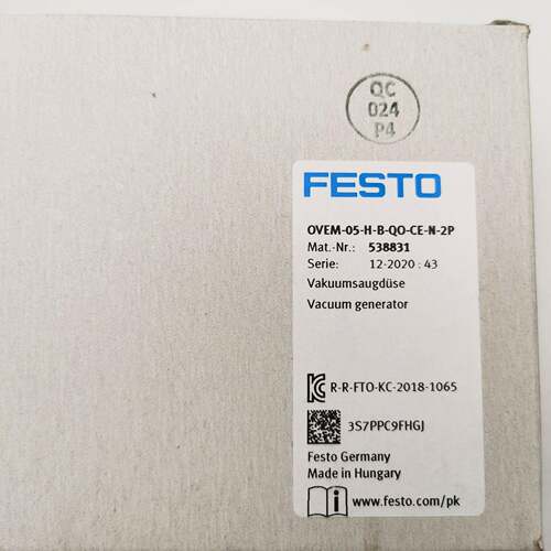 FESTO 真空发生器 OVEM-05-H-B-QO-CE-N-2P 538831 费斯托