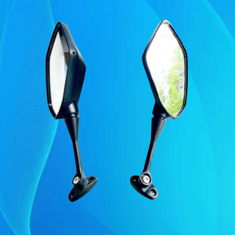 电动车配件摩托车跑车后视镜电摩宝雕地平线小忍者倒车镜反光镜