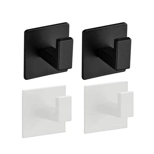 1-4pcs Strong Adhesive Wall Hook Sticker Hanging Coat Rack C