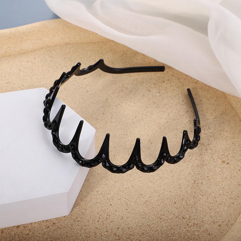 抖音热卖亚克力黑色头发发箍创意