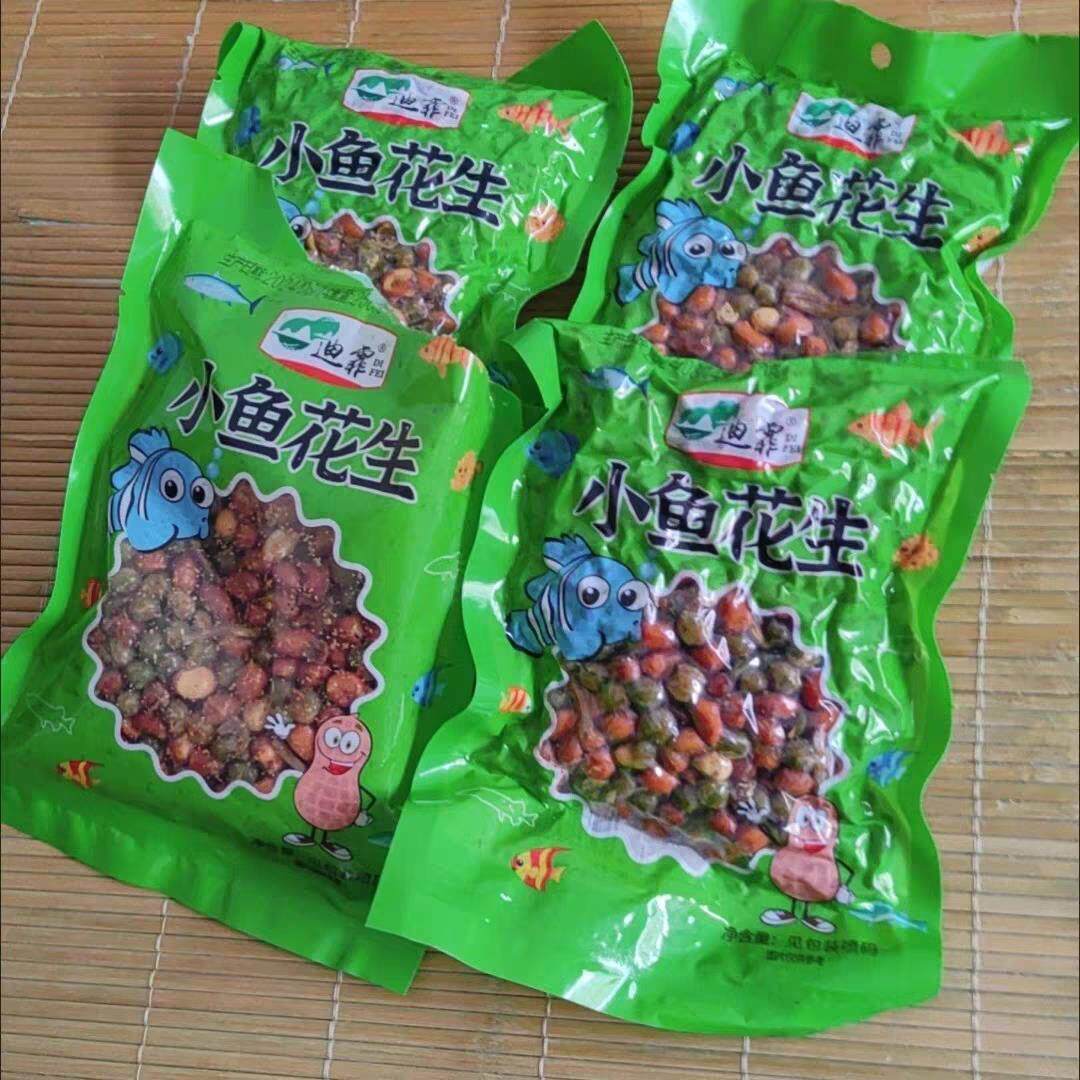 新货小鱼花生米250g下酒即食菜油炸香酥小鱼干花生米烧烤夜宵