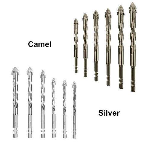 6PCS 4-Blade Saw Tooth Eccentric Drill Bit Hard Alloy Alloy