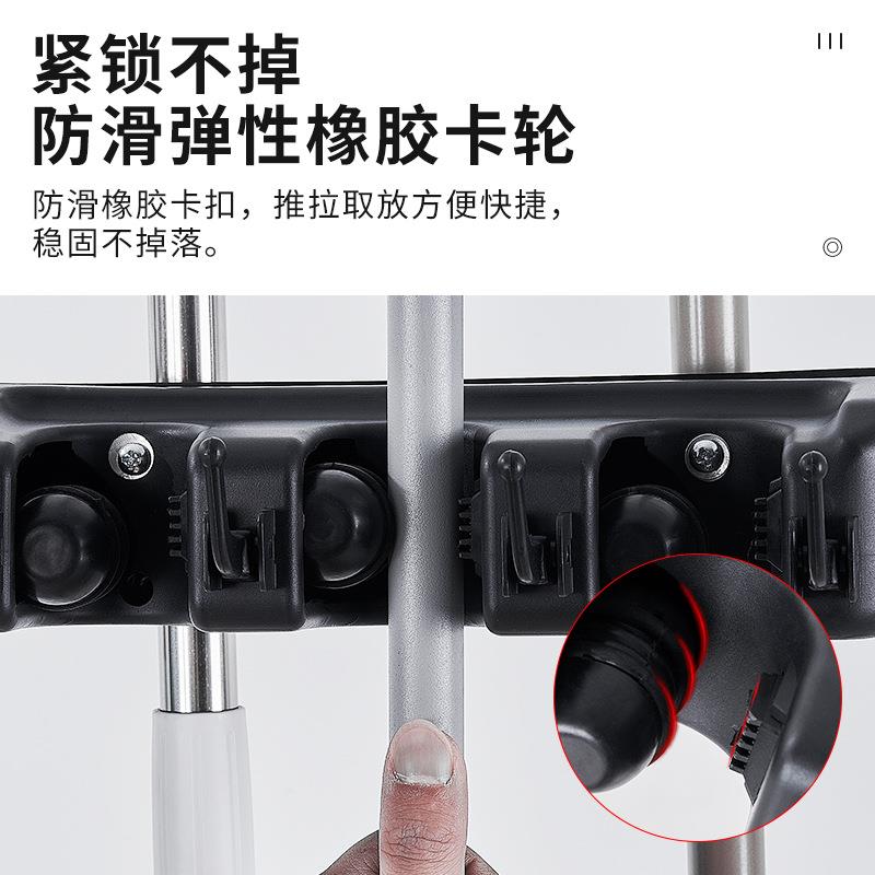移动落地拖把架不锈钢置物架放扫把墩布架子阳台清洁工具收纳商用