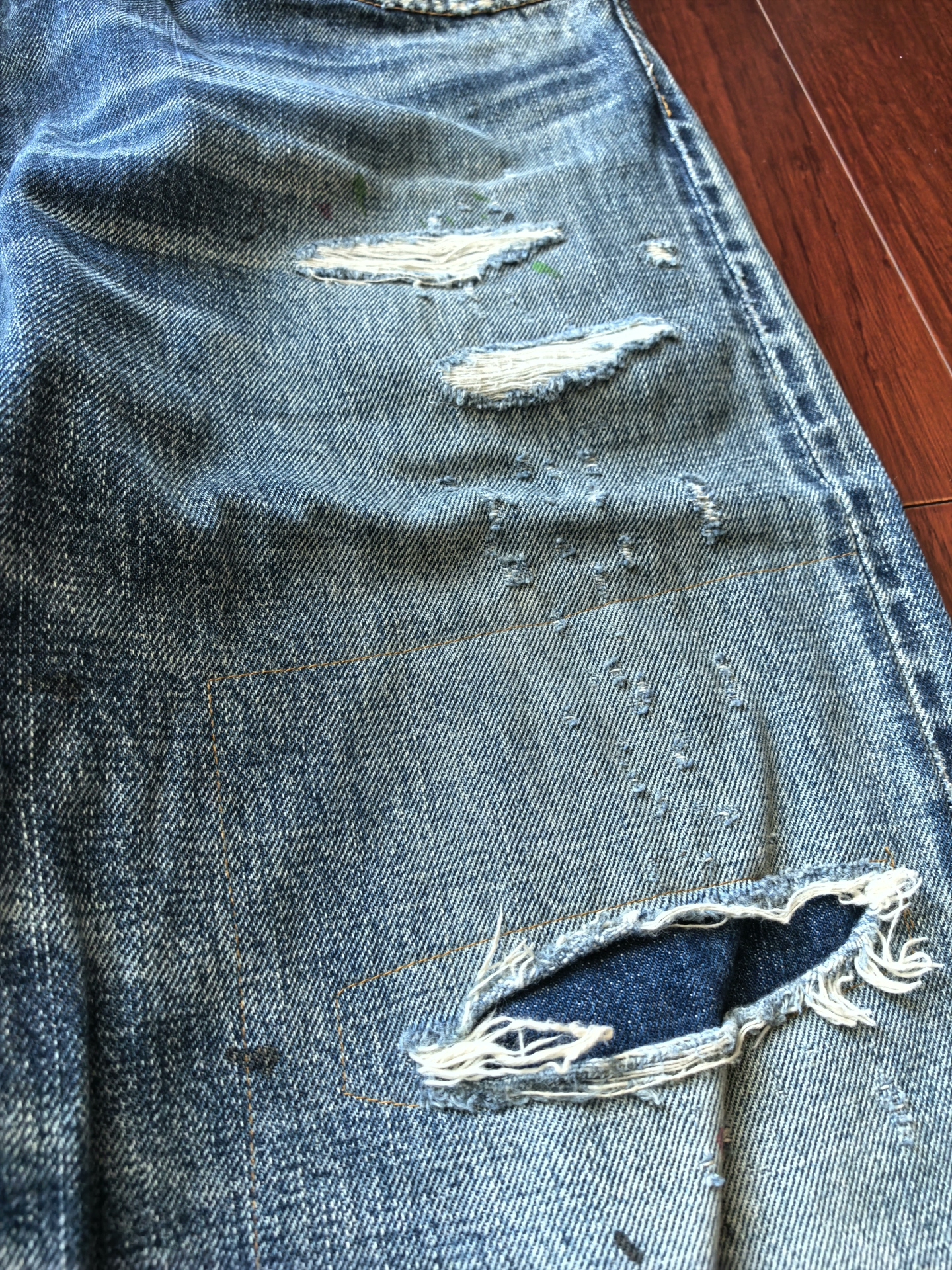 visvim journeyman jeans — label