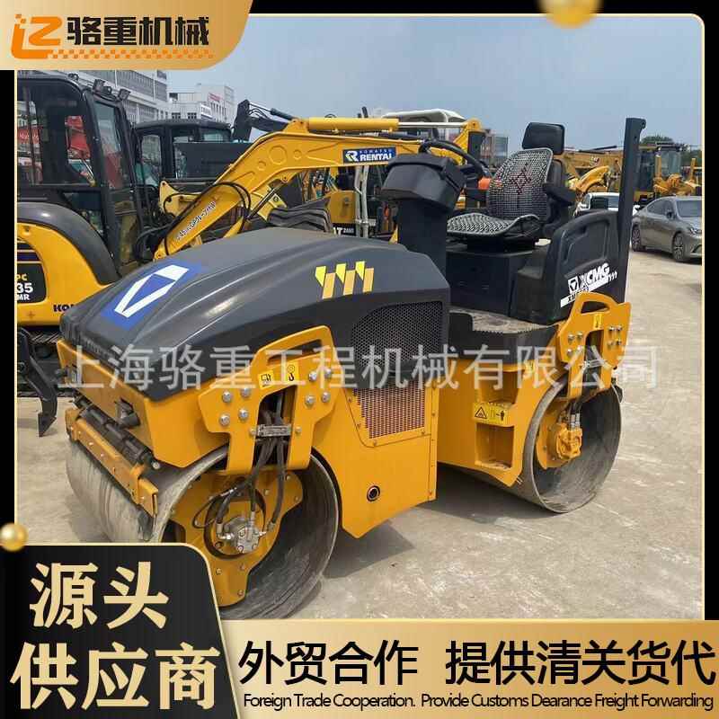 外贸合作6吨小型二手压路机3吨小钢轮Usedsmallroller