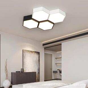 代简约大气客灯感设计感单202简6年厅新款 吸顶灯851具全屋整现装