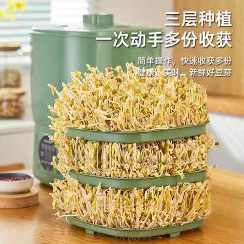 新款直销家用容量豆芽机种植自动绿豆发芽神器多功能酸奶纳豆米酒