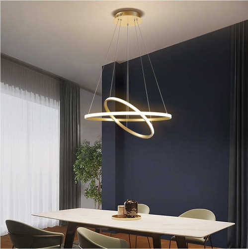 led2024灯灯具新款设计师大厅餐厅客厅全大气铝卧室吊灯家用简约