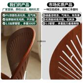 实木贝壳实木餐椅贝壳椅家用简约靠背餐桌椅桌子奢复古古茶中轻感