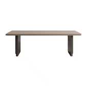 椅板大户型奢餐桌饭桌简家用长方形现代合意风极岩轻简约式 组餐桌