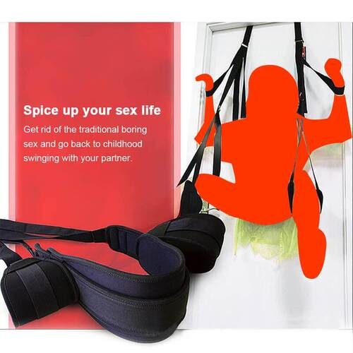 Adjustable Sex Swing Soft Material Straps Fetish Bandage Gam
