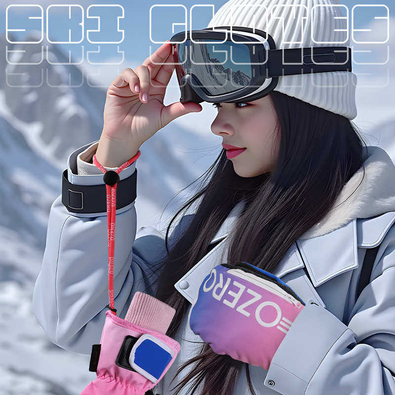 凯夫拉运动手套单板刻滑凯夫拉滑雪手套并指防水耐磨滑雪手套闷子