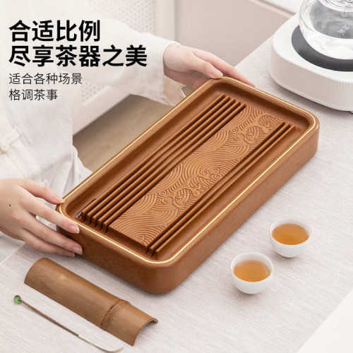 2025新款高档电木茶盘家用功夫茶具泡茶专用茶台电胶木排水茶托盘