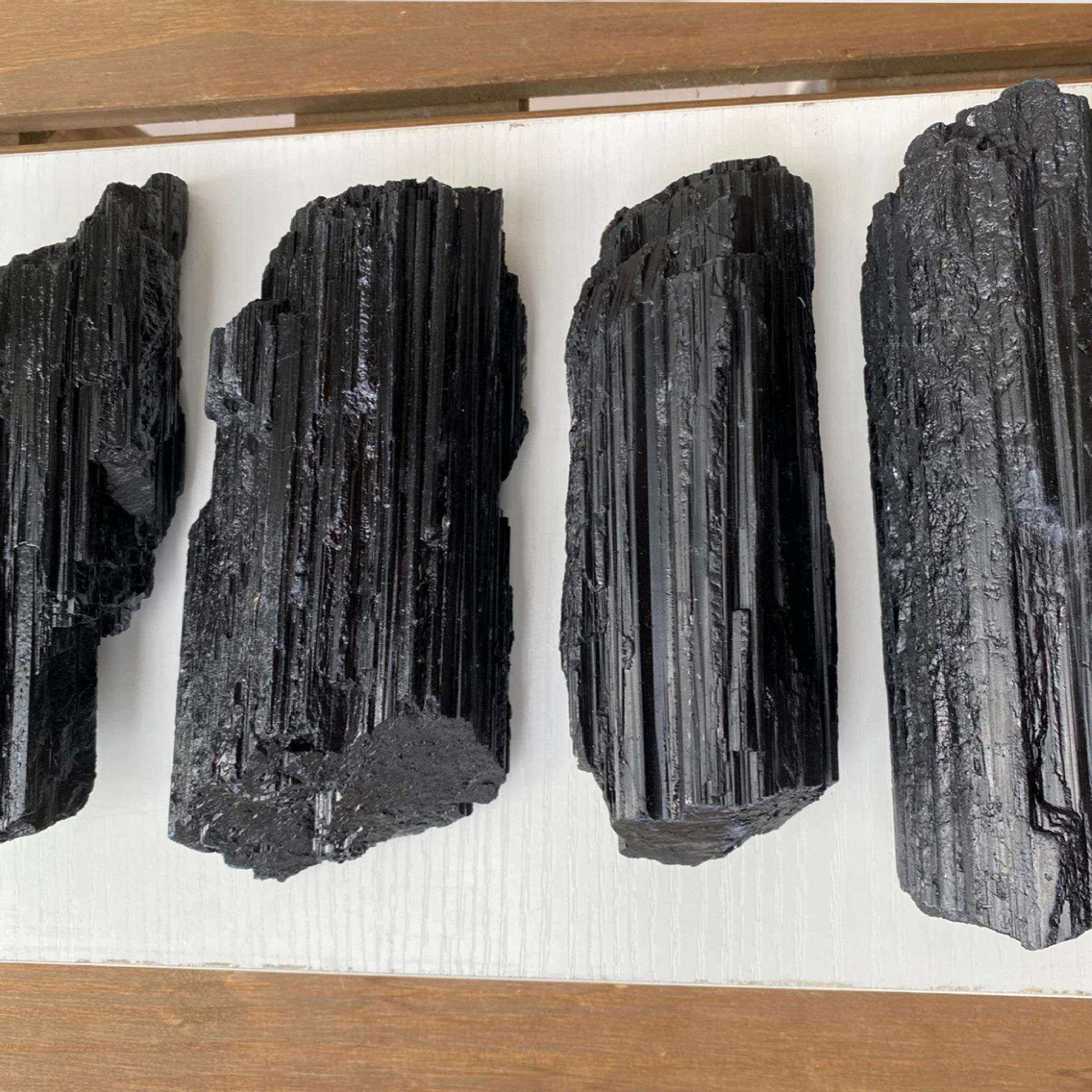 天然石大块黑碧玺水晶原石摆件托马琳电气石家居客厅卧室玄关摆件