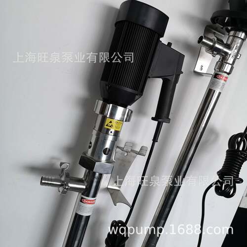旺泉HD-ENC2-V+SS316L-1000HV250-VT螺杆式插桶泵、高粘度油桶泵