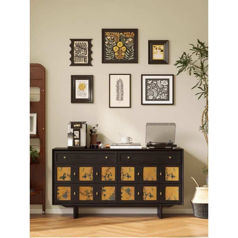 北欧实木复古六斗柜美式现代简约玄关柜三斗柜小户型卧室收纳柜