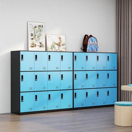 书幼儿彩园包柜教DYH-0062室子学生小柜子铁皮色更衣柜储物柜带锁