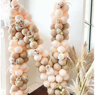 饰气球链拱门 生日派对装 新品 114PCS气球拱桥肤色套球套装