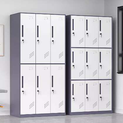 钢制更衣柜宿舍带锁储物柜薄边套色收纳柜四门多门碗柜鞋柜文件柜