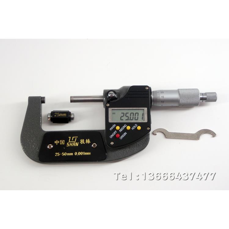 桂林TDL桂量电子数显千5分分尺0-2MM25-50M测M螺旋微器外径千厘卡