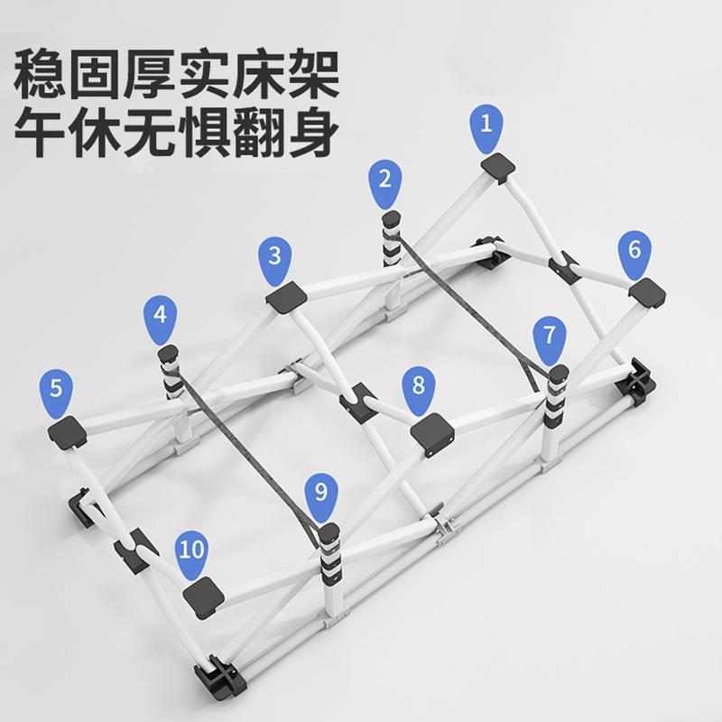 淳午泰办室行军床美折式救灾户外床简易便佐致(收携叠床单人休床