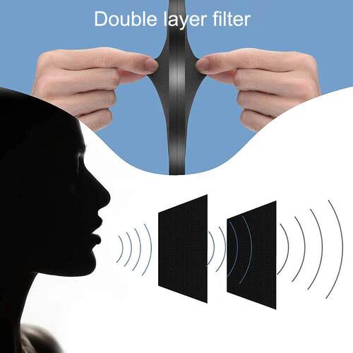 150mm Double Layer Microphone Pop Filter Studio Flexible Win